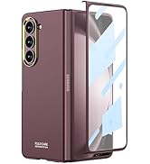 Miimall Kompatibel mit Samsung Galaxy Z Fold 5 Hülle, Fold 5 Hülle mit Displayschutz [Galvanisier...