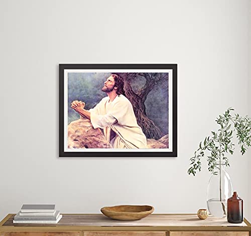 Kaliosy 5D Diamond Painting By Number Kits Religion Jesus, Paint With Diamonds Arts Full Drill Living Room Decor Craft 12X16 Inch (X3881) #TOP3