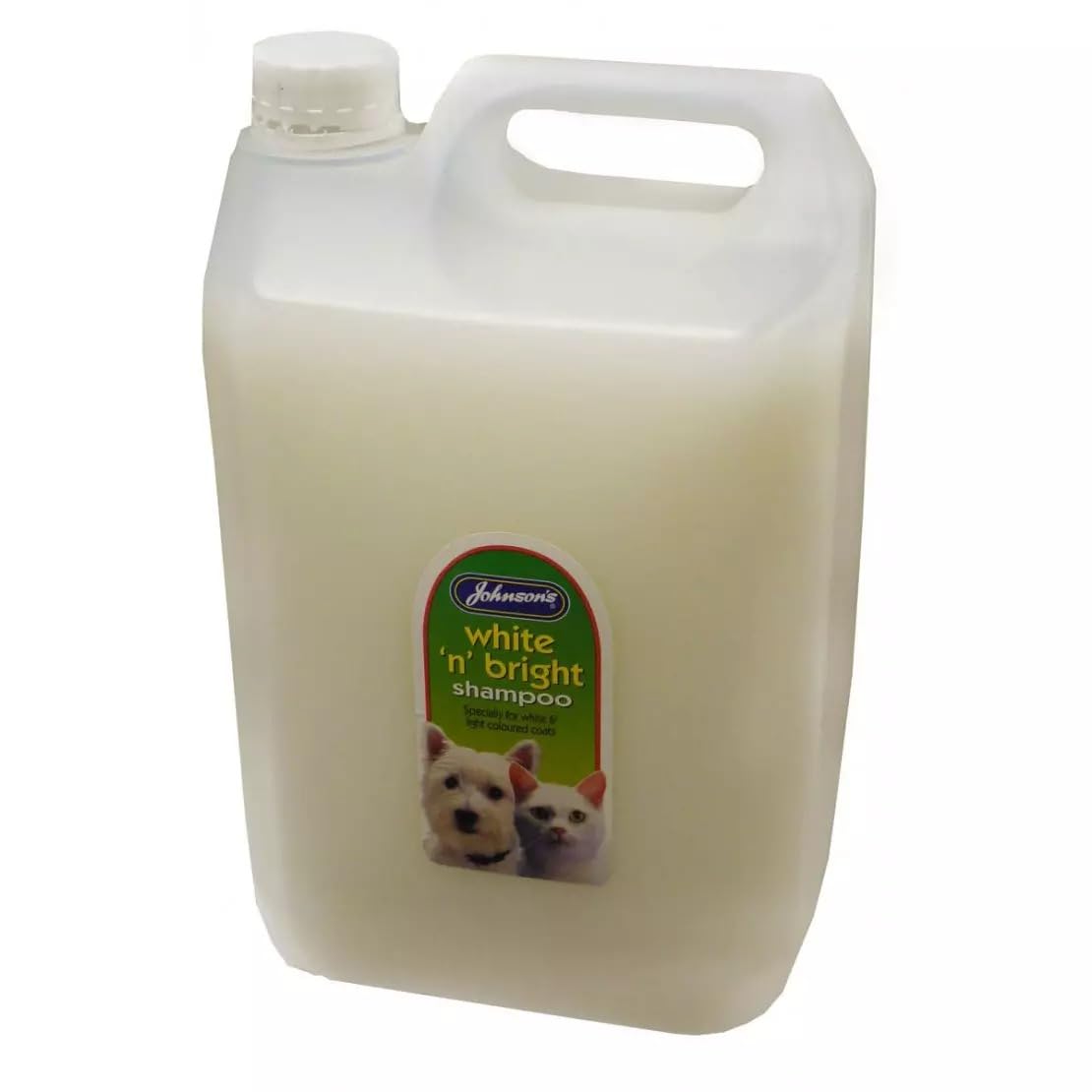 Johnsons Dog & Cat Grooming Shampoo White N Bright 5L