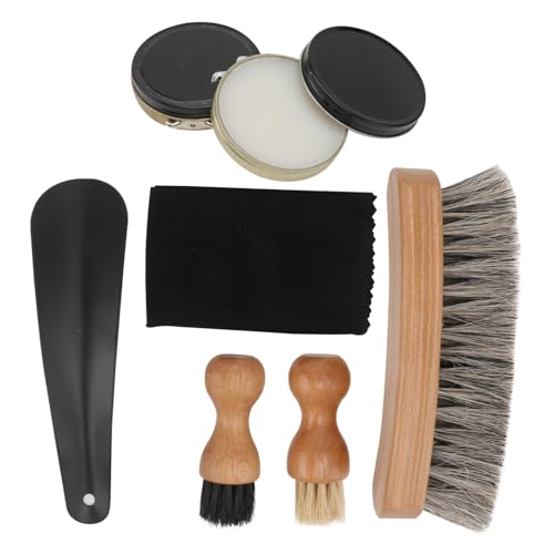 ANDRESLAD Kit Dentretien Pour Chaussures En Cuir Kit De Cirage Outils Dentretien
