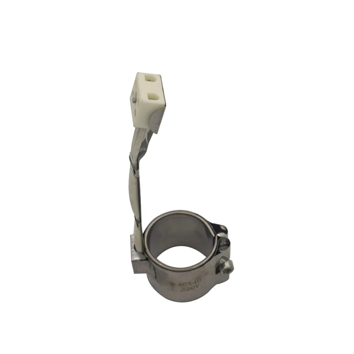 40mm Inside Dia. Mica Band Heater 25-100mm Height Stainless Steel Electric Heating Element for Plastic Injection Machine(40x25mm 220V 90W)