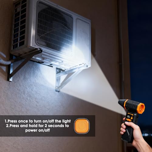 Taimimy Electric Air Duster,210000RPM Super Power Cordless Elektrische Staubgebläse,100-Gang,Unendlich Variable Geschwindigkeiten, mit Akku und Licht für Computer, Tastatur, Haus, Auto