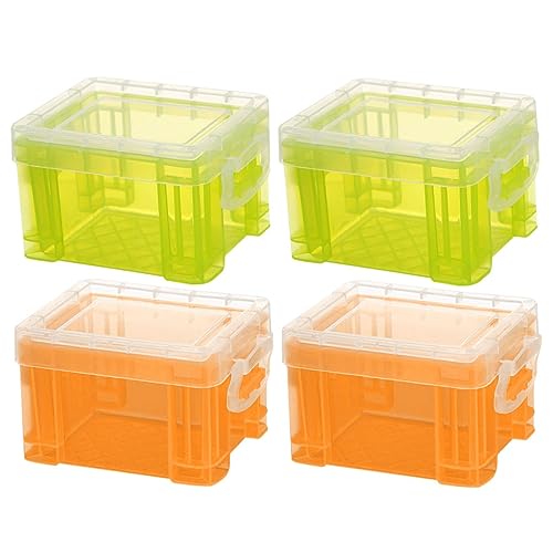 BELLIFFY 4 Pezzi Contenitore Di Stoccaggio Coperchio Scatola Di Immagazzinaggio Contenitore Di Smistamento Per Articoli Vari E Cosmetici