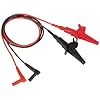 Klein Tools 69381 Alligator Clip Test Leads, Heavy-Duty Banana Plug Replacement Leads, 3-Foot