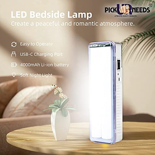 Image of Pick Ur Needs Rechargeable Home Emergency Lantern 60 SMD Tube Floor Lamp Light (White 2)