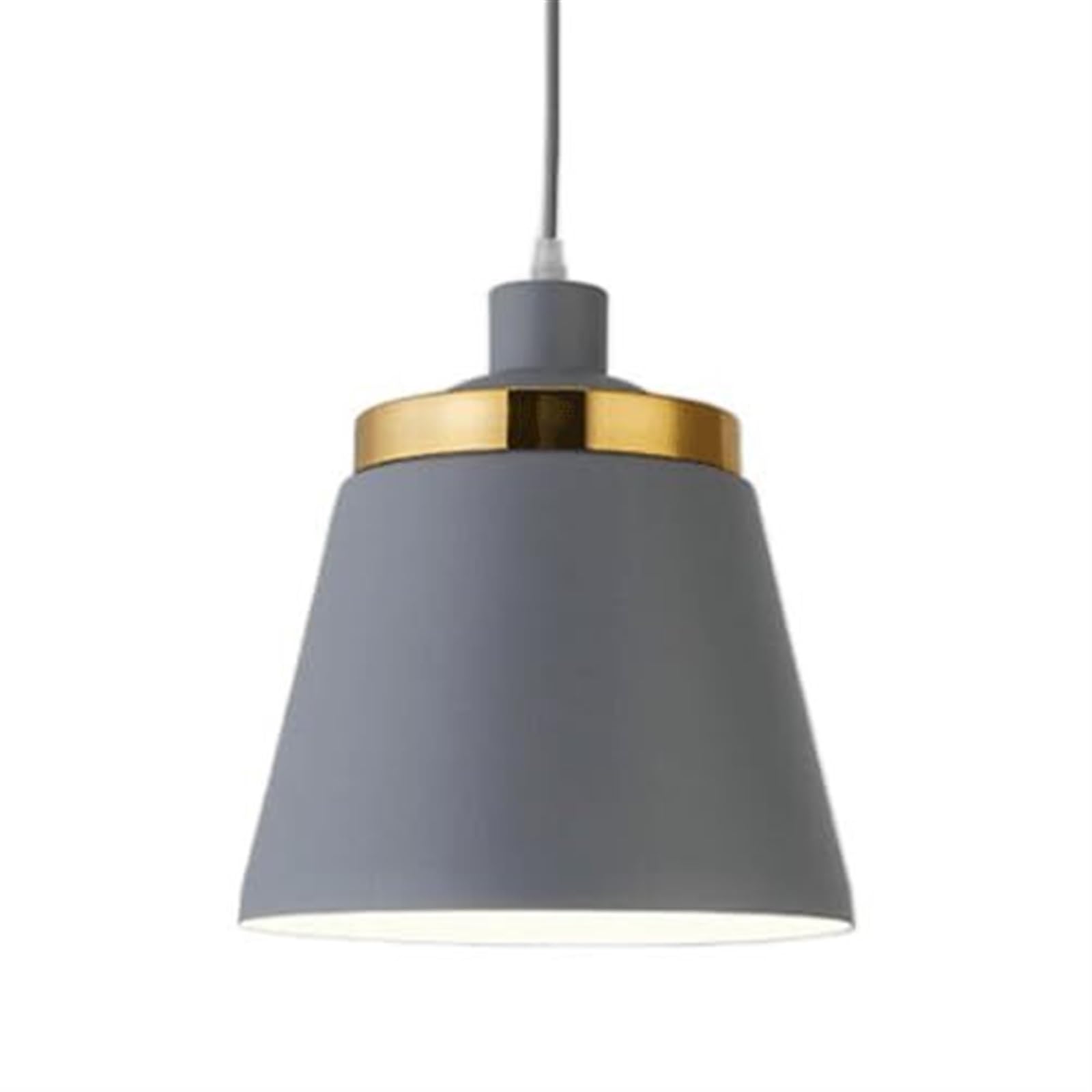 SYAXVOM Creative Colorful Chandelier Lampshade - Nordic Style Iron Pendant Light, E27 Base Ceiling Hanging Lamp for Balcony and Restaurant Decoration(Natural)