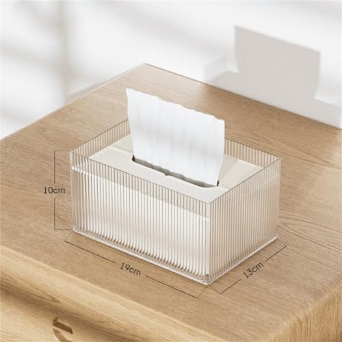 Boîte à mouchoirs salon marron et crème pour table basse créative