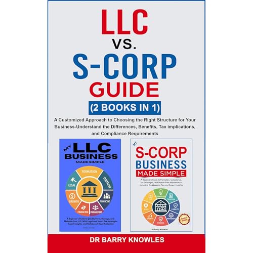 LLC vs. S-Corp Guide Audiolibro Por Barry Knowles arte de portada