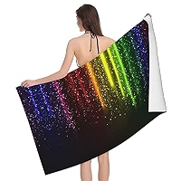 Serviette Bain Microfibre Las Vegas Night City - Grande Et Absorbante Pour Plage