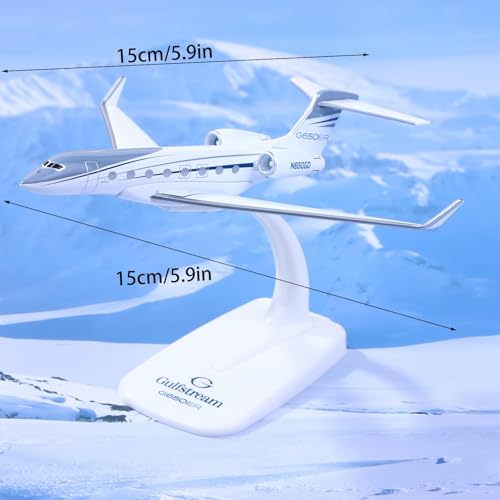 Modello di aeroplano pressofuso, replica in scala 1/200 di Gulfstream G650 Aircraft