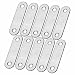 Euro Tische Flachverbinder Edelstahl Lochblech für Innen und Außenbereich, Holzverbinder Verzinkt für Hartholzkonstruktion und Holzgeländern, 10Stück (1Packung)60mm