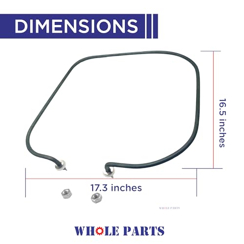 Upgraded Whole Parts Dishwasher Heating Element Assembly (Fasten Nut On the Thread) Part # WD05X10005 - Replacement & Compatible With Some GE Dishwashers by Whole Parts - Image 2