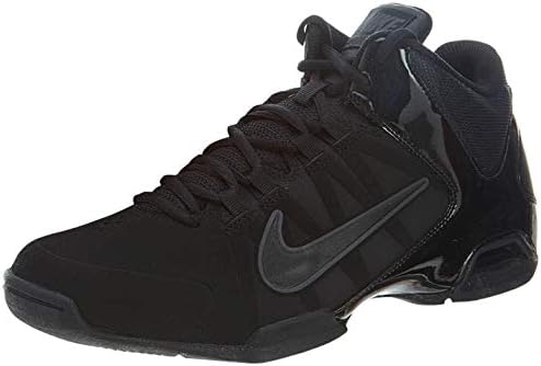 Nike Air Visi Pro VI Nubuck Mens Basketball Shoes, Black/Anthracite, Size 9.5