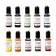 Farbpigmente für Gießpulver, Farbe Für Gießpulver, 10 Farben Flüssiger Farbpigmente für Gießpulver, DIY Produktion Zementbeschichtung Farbige Pigmente