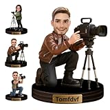 Figura de fotógrafo personalizada, baratija, retrato, caricatura, escritorio, placa de nombre, caricatura, personaje, escultura de retrato de Lensman, adorno de acrílico para fotografía, estatuas y