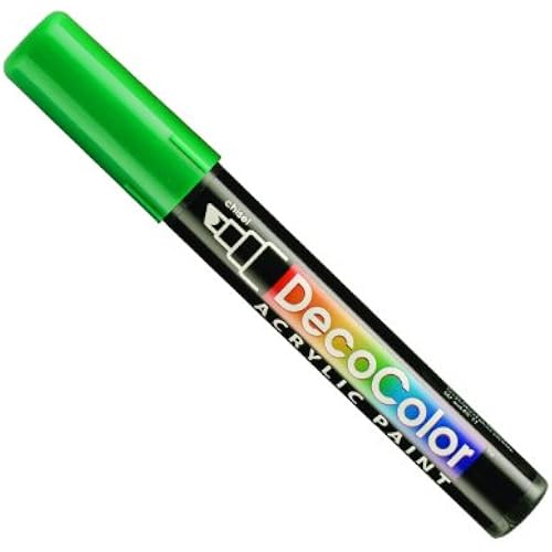UCHIDA 315-C-4 Marvy Deco Color Chisel Tip Acrylic Paint Marker, Green