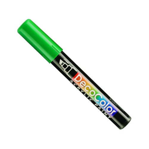 Uchida Marvy Deco Color Chisel Tip Acrylic Paint Marker Art Supplies, Green