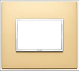 Vimar Serie Eikon Evo – Placca 3 moduli alluminio serie Eikon Oro...
