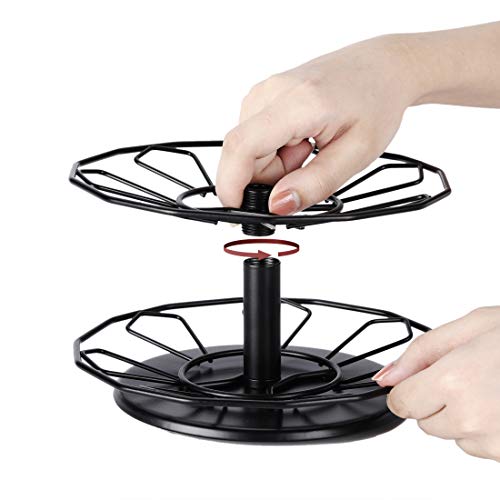 FlagShip K cup Holder Carousel 3 Tier for Keurig Pod Holder Metal DIY Install Small for K-cup Storage Stand 21 K Pod Storage by FlagShip - Image 7