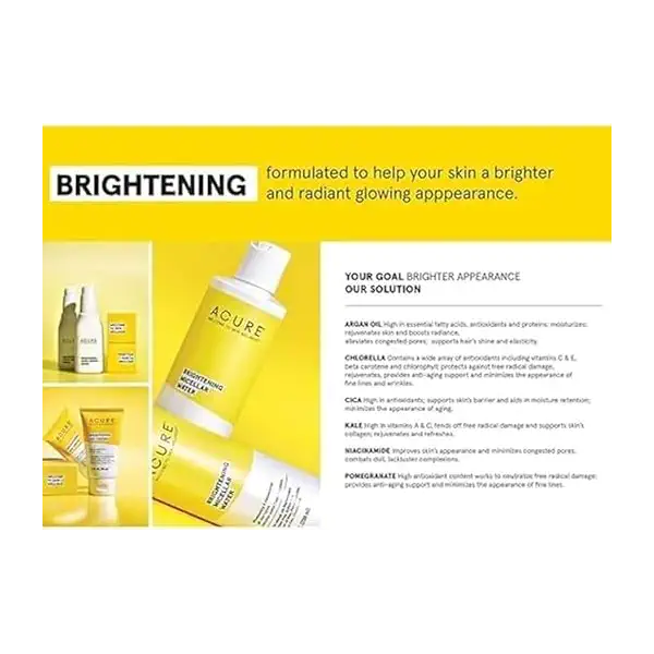 Acure Brightening Vitamin C Jelly Mask | 100% Vegan | For A Brighter Appearance | Ferulic Acid & Banana Flower Extract | All Skin Types | 1 Oz (Pack of 2) 2