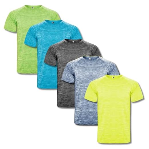 Pack 5 Camisetas técnicas Austin Manga Corta Unisex Multicolor 2