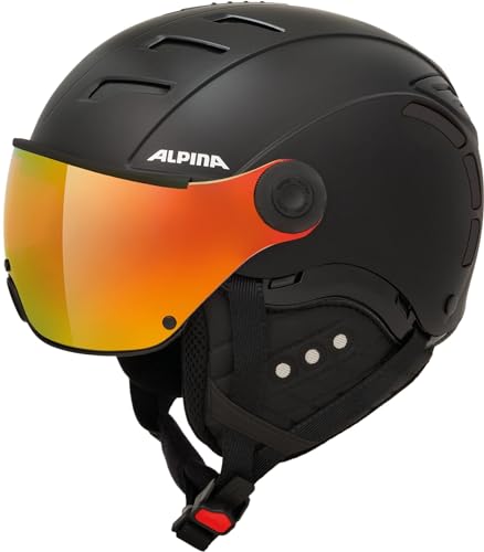 Alpina A9209 Skihelm in Schwarz Matt für Kopfgrößen 59-61 cm