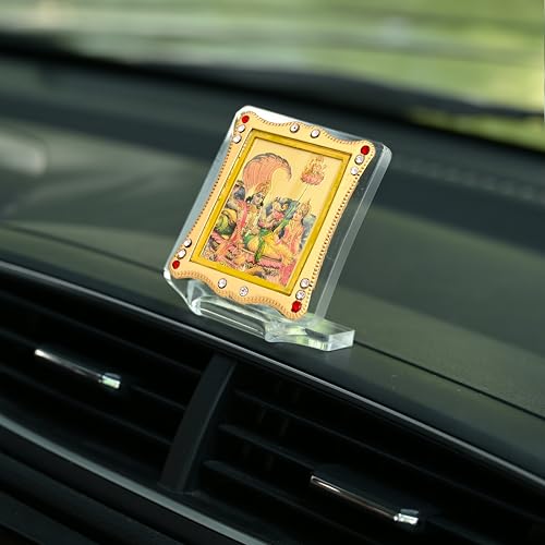 Image of Laxmi Narayan Idol for Car Dashboard, Decorative Hindu God Murti for Home, Office & Temple, Spiritual Gift Item
