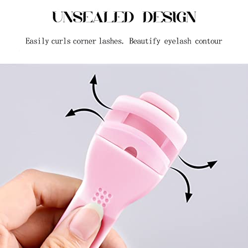 Uranian Eyelash Curlers Partial Eyelashes Curlers Plastic Lash Curler With 1 Replacement Silicone Refill Pads Protable Makeup Cosmetic Tools For Eyes #TOP1