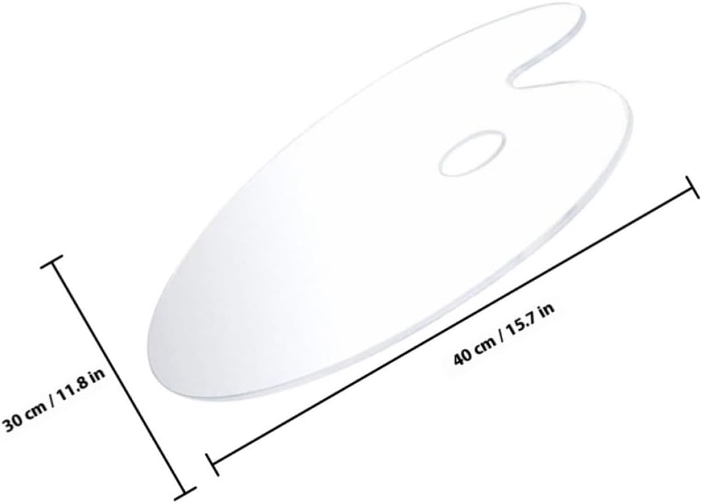 Acrylic Painting Palette Oval Color Mixing Tray
