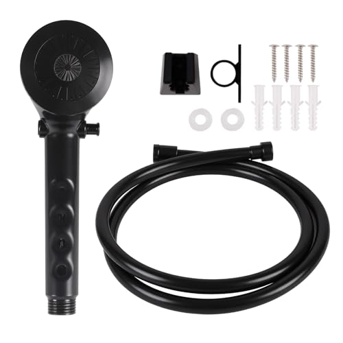 Image of RV Shower Head with Hose Camper Shower Head RV Shower Faucet Stainless Steel Connector Three Function High Pressure for Travel Trailer Camper Van