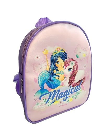 Maquiagem Infantil Kit com Mochila, Paleta de Sombras, Pincel de Maquiagem, Brilho Labial e mais ace
