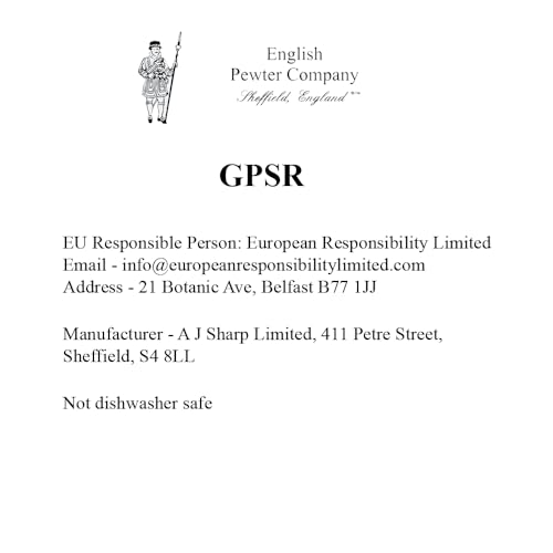 English Pewter Company 1 Pint Pewter Beer Mug Tankard with Elegant Satin Band [EP063] - Thumbnail 5