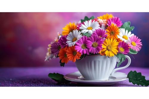 Diamond Painting Fleur Grand Format 100x300cm Broderie 5D pour Beginner