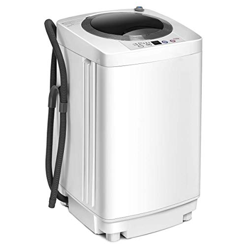 FANTASK Toplader Waschmaschine mit Schleuder & Pumpe, Waschvollautomat 3,5KG, 6 Programme, 240W Mini Waschmaschine klein für Camping, Appartement & Wohnmobil FANTASK Toplader Waschmaschine mit Schleuder & Pumpe, Waschvollautomat 3,5KG, 6 Programme, 240W Mini Waschmaschine klein für Camping, Appartement & Wohnmobil