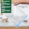SPLF 6 Pack Stand-Up Reusable Gallon Freezer Bags Dishwasher Safe, Extra Thick 1 Gallon Leakproof Food Storage Bags, BPA and Silicone Free Freezer Bags for Meal Prep, Bread, Veggies, Home Organization
