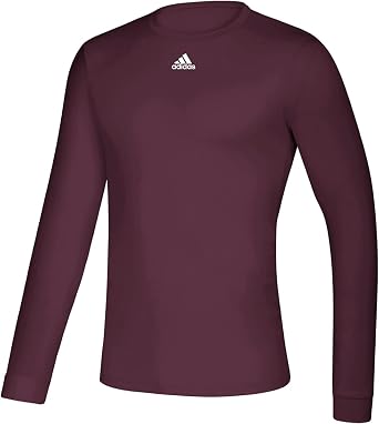 adidas Creator Long Sleeve Top - Mens Training XL Maroon/White