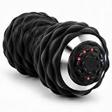 Vibrating Massage Roller for Plantar Fasciitis, 4-Speed Peanut Massage Ball, The Roller - Deep Tissue Myofascial Release Suitable for Plantar Fasciitis, Foot, Neck, Back, Body (Black)
