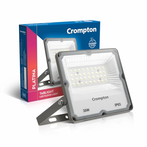 TabLight Outdoor Waterproof LED Flood Light 30W Cool Day Light | Pack of 1 | IP65 Rated, Wide-Beam, BIS Approved | Ideal for Garage, Garden, Parking &