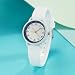 Imagen de CIVO Reloj Mujer Blanco Analogico Minimalistas Impermeable Goma Cuarzo Vestir Clasico Regalo Negocios