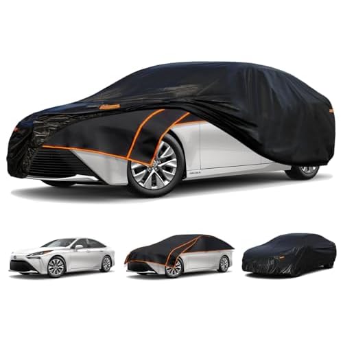 Kayme Padded Hail Protector Car Cover Custom Fit for Toyota Mirai, Anti Hail Blanket with Multilayer Thickened Design, Hail Proof & All Weather Outdoo