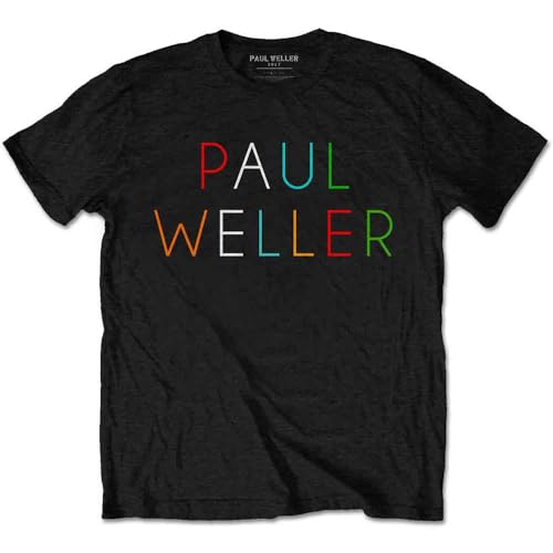 Paul Weller T Shirt Multicolour Logo True Meanings Official Mens Black XXL