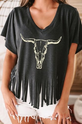 Nashville Tshirt for Women Country Concert Fringe Tops Country Music Shirts Short Sleeve Cowgirl Graphic Tees - Image 5