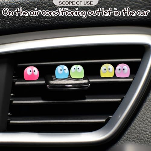 RAPUDA Cute Luminous Soot Sprites,35 Pcs Automotive Interior Decoration Accessories for Car Rearview Mirror and Dashboard,Cute Anime Decor for Home Garden Office,Funny Ornament Gifts(Multicolour) - Thumbnail 3
