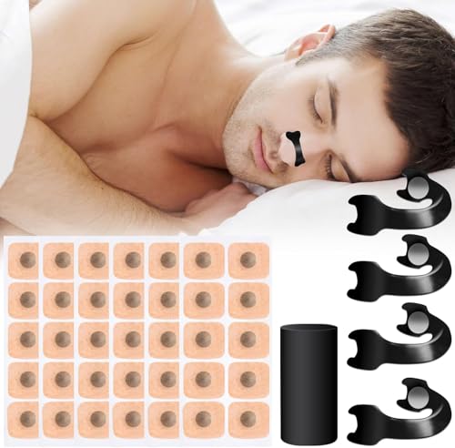 Dilatatore Nasale Magnetico – 60 Cerotti Nasali Magnetici Antirussamento -