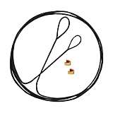 Lightning Archery Dacron Bow String Set with 2 Brass Nocks 12/14/16 Strands 48"-70" for Longbow Trad