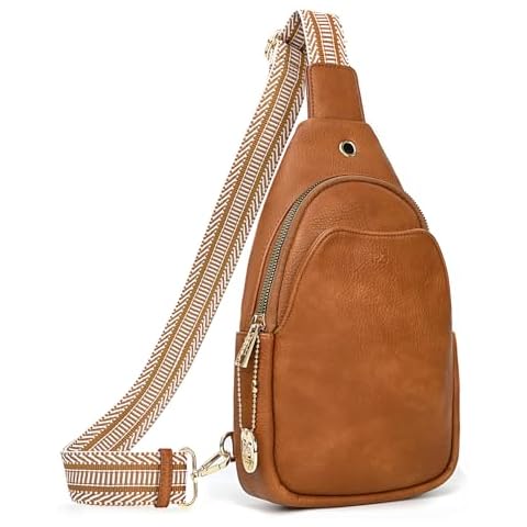 PS PETITE SIMONE Sling Bag Crossbody Bag for Women,Vegan Leather Chest Bag for Outdoor Sport Travel Hiking Cover