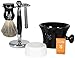 Van Der Hagen Luxe Shave Set with Stainless Razor, Stand, Deluxe Brush, Mug and Soap