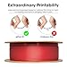 eSUN PLA Basic Filament 1.75mm, 3D Printer Filament High Speed PLA for Fast Printing, 1KG Spool (2.2 LBS) 3D Printing Filament for High Speed 3D Printers, Fire Engine Red