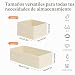 Imagen de DIMJ Organizadores de Cajones 4 Cajas de Almacenaje Plegables de Tela Organizadores de Armarios Separadores de Cajones Cubos de Almacenaje para Sujetadores