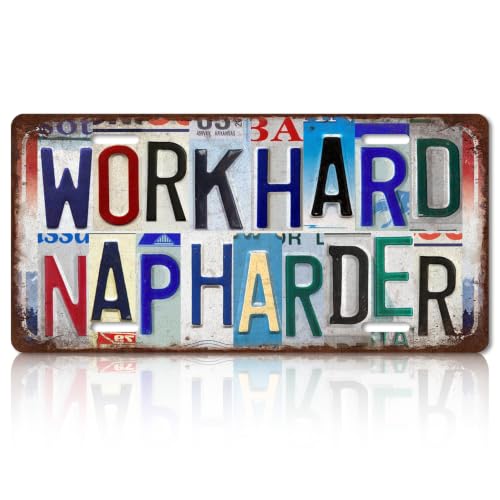 Work Hard Nap Harder / 12L" x 6W"